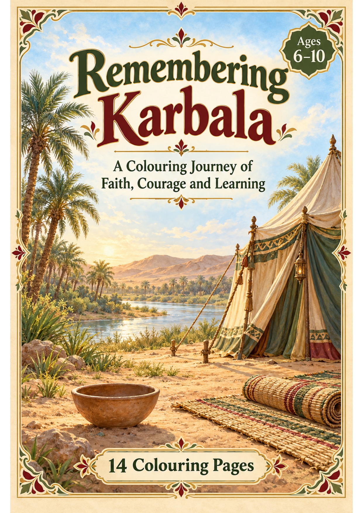 Remembering Karbala: A Colouring Journey of Faith, Courage and Learning | Islamic Colouring Book for Children Ages 6–10
